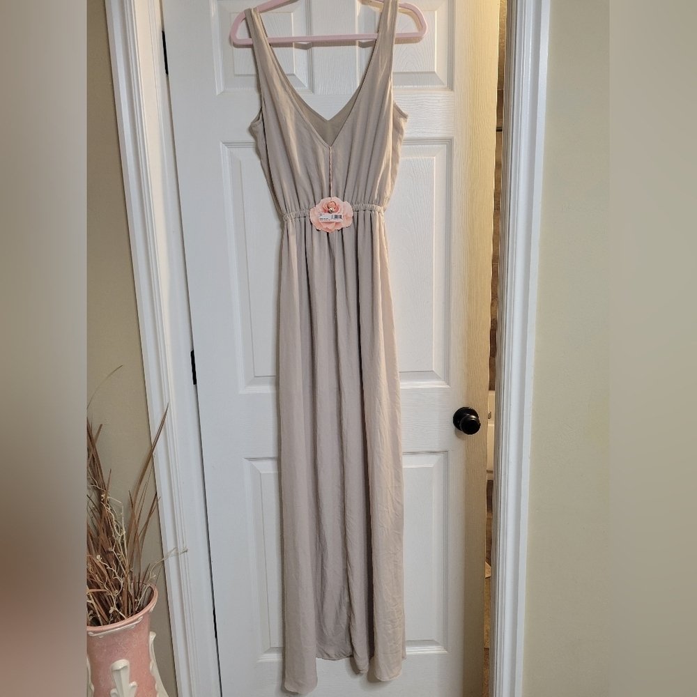 Nwt Show Me Your MuMu Beige Maxi Dress - Picture 2 of 4